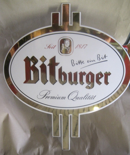 Altes reklame brauerei email - reklame,