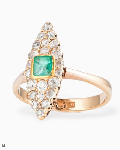 Exquisiter navette ring aus - exquisiter,
