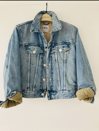 Zara jeans jacke mit - zara,