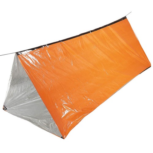 Notfall zelt orange einseitig - notfall-zelt,