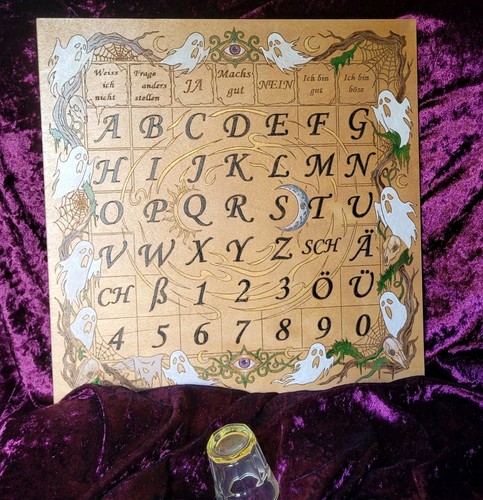 Ouija board gläserrücken - ouija, board/gläserrücken