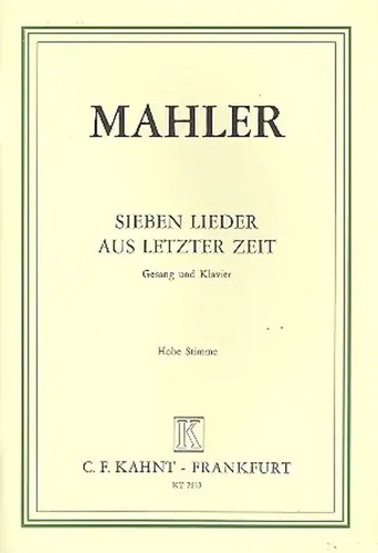 Gustav mahler late - |, songs
