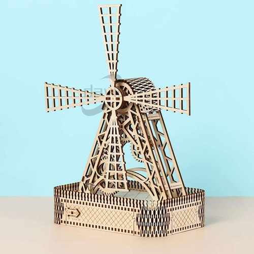 Puzzle windmühle - 3d,