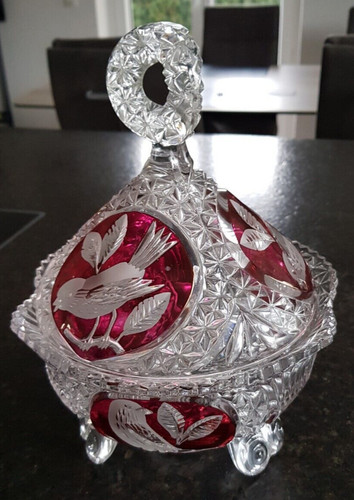 Bleikristall schale mit - schale,