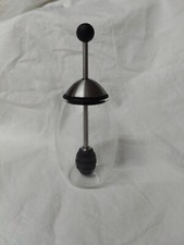 Design Honigspender Honiglöffel Glas Edelstahl Silikon