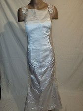 atemberaubendes Brautkleid, Ballkleid ca. 40 weiß transparente Einsätze an den