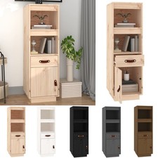 Sideboard Highboard Massivholz Kiefer Holz Bücherschrank Kommode 34x40x108,5 cm