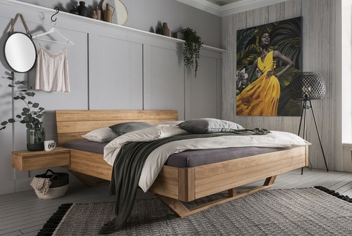 Doppelbett bett massivholz - doppelbett,
