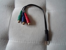 Kabel Adapter 2,5mm Klinkenstecker auf CinchBuchse Video Audio 