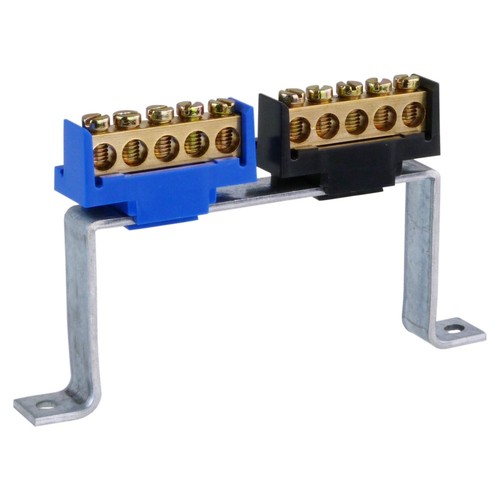 Klemme mit träger im - pe/n-klemme,