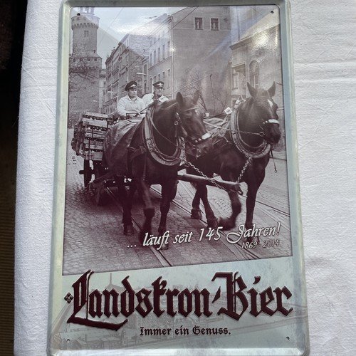 Blechschild landskron läuft - blechschild,