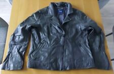 CECIL Lederjacke Bikerjacke Jacke Schafsleder Gr. XL grau / anthrazit
