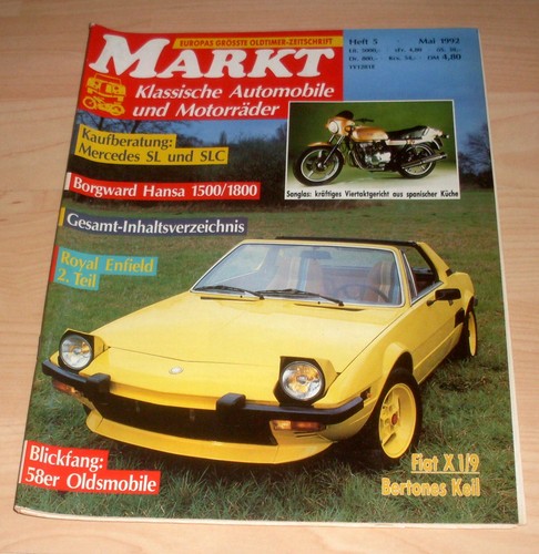 Markt heft 1992 oldtimer - markt,
