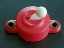 Kippschalter Rund Weiß Rot