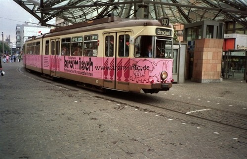 Foto abzug photo tram dortmund - tram,