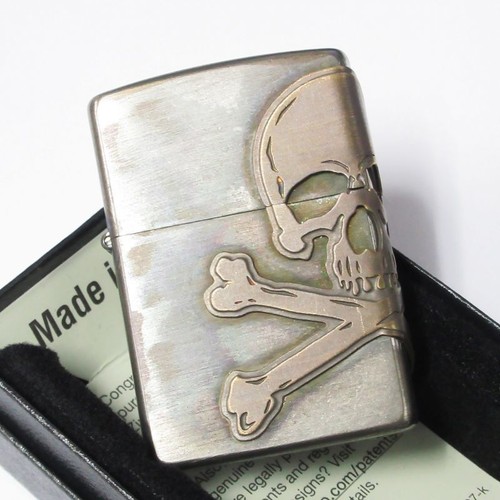 Zippo skull crossbones - skull,