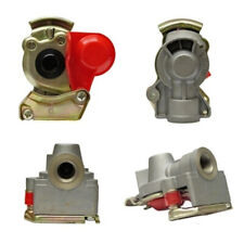 Kupplungskopf mit Ventil LKW Traktor Druckluft Kupplung Ventil Bremse 🚜 ROT