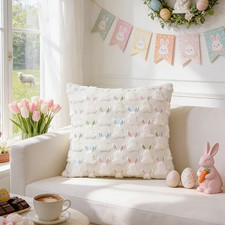 2x Osterhasen 3D Kissenbezug