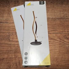 ▶️Trio Blaze LED Tischleuchte Schwarz Messing (Gold) dimmbar Licht warm bis kalt