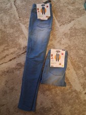 Neu 2 JEANS Jeggings Blau 158/164 Mädchen