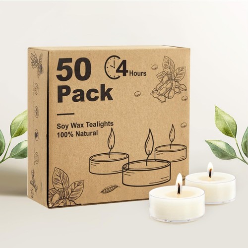 Stück weiß teelichter - 50,