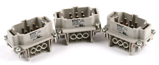 3 Stück Epic 10190000 Steckverbinder Steckereinsatz Stifteinsatz H-BE 16A 500V
