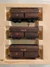 BRAWA Schüttgut 3 Güterwagen HO ERZIII, Weathering