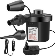 Elektrische Luftpumpe,Jsdoin Luftpumpe für luftmatratze, 2 in 1 Inflate&Deflate