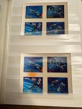 K552) BHUTAN 1967,  Exploration of Space, 3D Hologram, 2 Blöcke postfrisch **