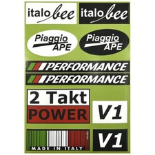 Piaggio Ape 50 Vespa Roller Stickerbogen Aufkleber Zubehör Geschenk