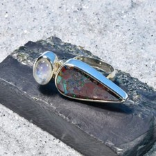 Boulder Opal Ring, 925er