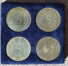 1951 Deutschland, 4 x 5 DM - D