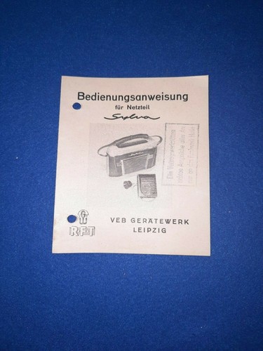Ddr bedienungsanweisung - ddr,