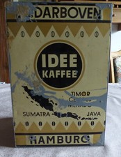Alte Blechdose -Blech-Schrank Idee Kaffee vintage
