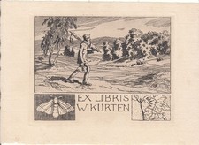 Exlibris Bookplate Radierung
