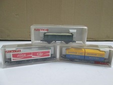 Fleischmann piccolo 8207, 8233, 8243 Hochbordwagen, Containerwagen, Spur N, OVP.