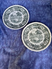 Villeroy&Boch Burgenland grün 2 x Frühstücksteller 21cm  grüner Stempel TOP