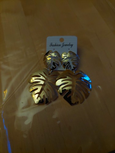 Ohrring gold sehr groß - ,