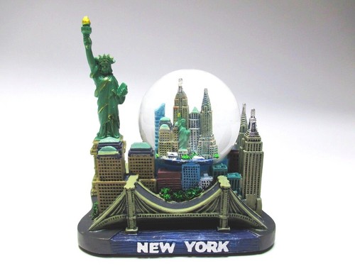 New york schneekugel - york, bunt