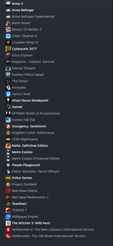 Steam account games - 35,