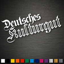21826 Deutsches Kulturgut Aufkleber 200x83mm Classic Altdeutsch FUN JDM Sticker