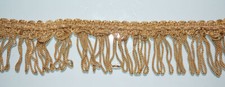 Fransen Borte 3m/2m 4,5 cm breit goldfarbene  Bänder Zierband zum aussuchen