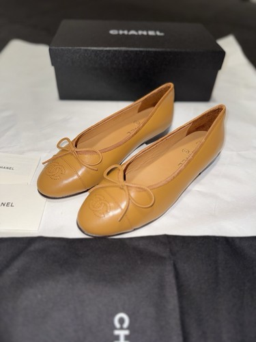 Chanel damen ballerinas braun - ballerinas,