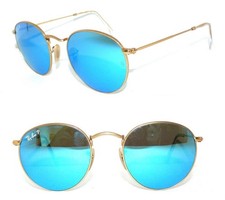 Ray Ban SONNENBRILLE GOLD BLAU