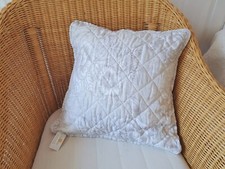 CLAYRE & EEF Bezug 1 KISSEN HÜLLE "ROMANCE" 40x40cm taupe/weiß Quilt Landhaus