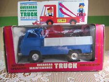 A322 Vintage 1970 Bump & Go Action Hong-Kong LKW Hubarbeitsbühne L 15,4 cm + Box