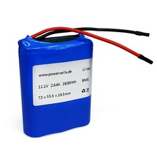 12V 2,6Ah Li-Ion Akku Lithium