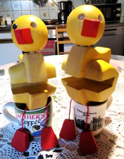 Enten aus holz_ fürs Kinderbett