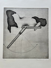 Jürgen Brodwolf, Radierung, nummeriert, handsigniert, datiert, 1971