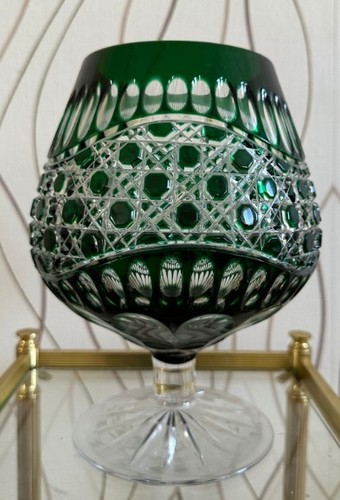 Bleikristall vase überfang - bleikristall, vase,